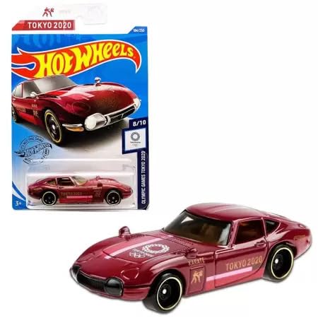 Hot Wheels Toyota 2000 GT Olympic Games Tokyo 2020 Ages 3 and Up (Maroon)