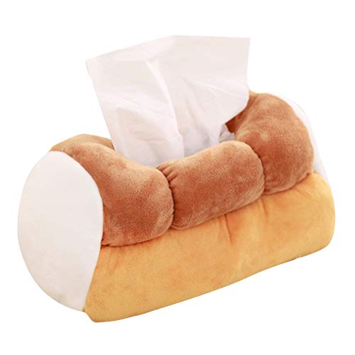 Papieraufbewahrung 1 PC Simulation Toast Tissue Box Plüsch Kreative Brotpapier-Halter Praktische Serviette Container for Privatanwender