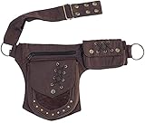 XUELILEU Women Waist Bag Fanny Bag Renaissance Faire Festival Chest Pack with Adjustable Belt Fashion Hip Bum Bag for Running Hiking 00/Brown