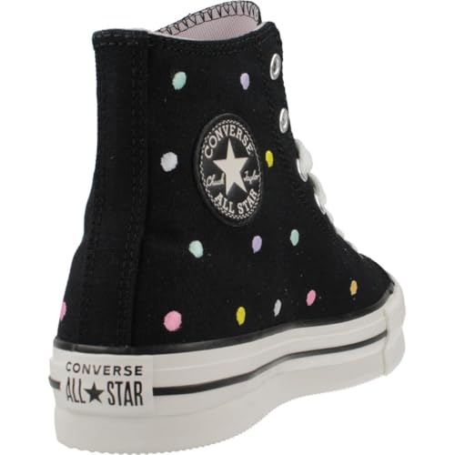 Converse Chuck Taylor All Star Eva Lift (Big Kid) Plate-Forme, Noir/Blanc Vintage/Aigrette, 38.5 EU
