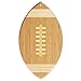 Totally Bamboo Football Shaped Serving & Cutting Board, 100% Natural Bamboo - Game Day Ready! (14" by 8.5")