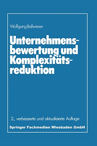 Unternehmensbewertung und Komplexitätsreduktion (German Edition)