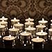 Blue Sky Tealight Candles, White, Unscented, Set of 50