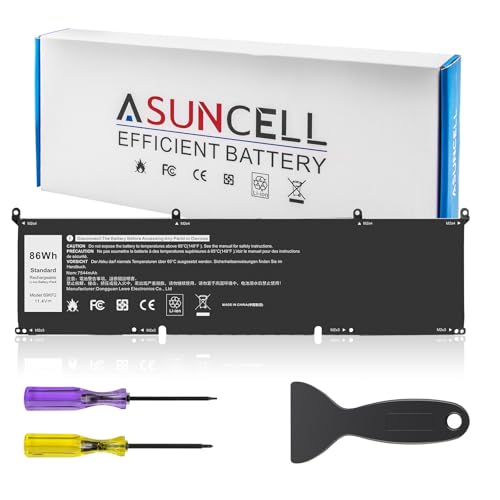 Image of 69KF2 6-Cell 86Wh 11.4V Battery Replacement for Dell XPS 15 9500 9510 9520 G15 5510 5511 5515 5520 5521 Precision G5 G7 G16 M15 R3 R4 R5 R6 R7 M17 R3 R4 Inspiron 7510 7610 7620 P87F P91F 8FCTC