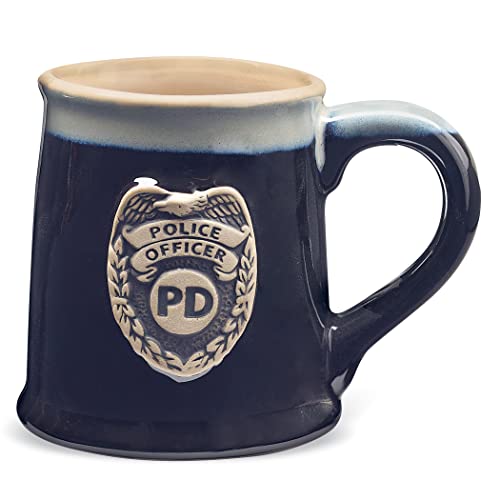 Taza de porcelana pintada a mano policía miniatura 1