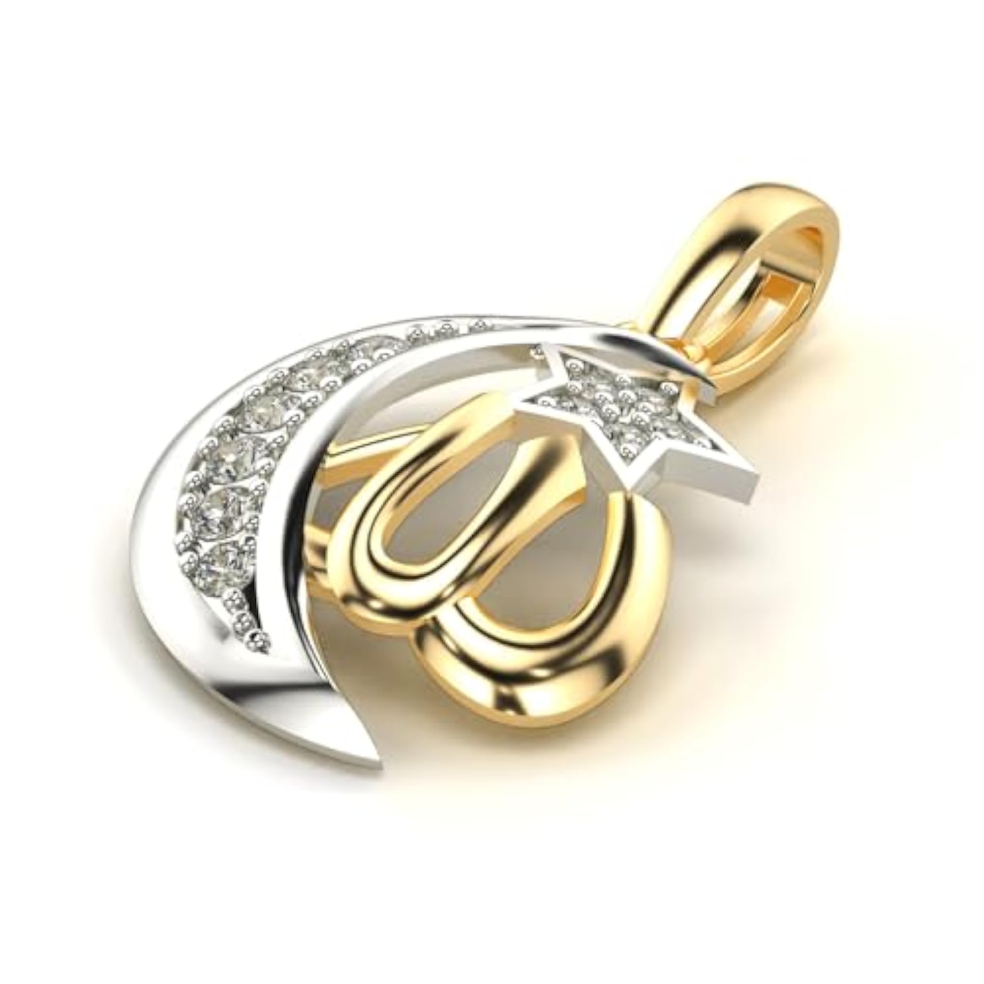 Women's Stylish Sterling Silver & Lab Grown Diamond Pendant
