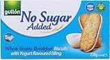 Gullon No Added Sugar, whole grains breakfast biscuits cookies with yogurt flavoured filling 220g, Diabetic Friendly, perfect for sharing, gifting with zamfoods nurtirion pack (4) - Image 2