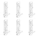 INCREWAY 30 Pack Shelf Support Peg, Clear Plastic Locking Shelf Support Pin Clips, Fits 5mm Diameter Hole & 3/4 Inch Cabinet Shelf