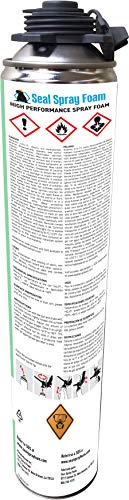 Seal Spray Foam High Performance Insulating Closed Cell Foam Spray Can Kit W/Gun Foam Applicator And 1 Can Of Cleaner (300 Board Ft-12 Cans) #TOP6