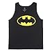 DC Comics Men's Batman Basic Logo Tank T-Shirt, Black, XX-Large