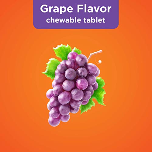 Amazon Basic Care Children's Ibuprofen Chewable Tablets 100 Mg, Grape Flavor, Pain Reliever And Fever Reducer (Nsaid), For Sore Throat, Toothache, Headache Relief And More, 24 Count #TOP7