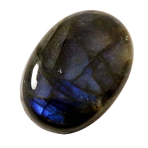 Labradorite bleue cabochon ovale pour création de bijoux artisanaux faits main