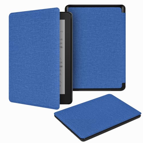 Sakenitly Fabric Texture Case for Kindle Paperwhite 12th Generation 2024/ Kindle Colorsoft, 7 inch Ultra-thin and Light Cover wi
