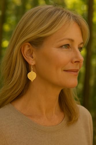 Image of 24K Gold Dipped Dangle Earrings