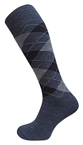 VCA 3 paar Super warme THERMO kniekousen met ruitpatroon, volledige badstof, origineel - Afbeelding 6