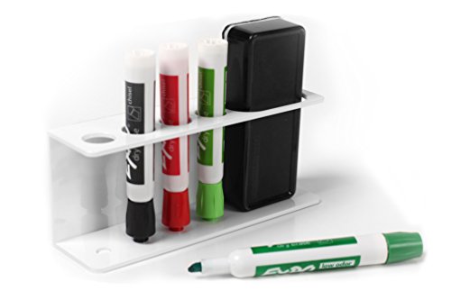 Marker Holder Tray for whiteboards (White)