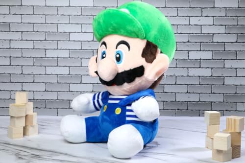 Image of A Little Swag Super Cute Green Luigi Stuffed Toys, Plush Cartoon Characters Teddy Bear for Girls, Boys, Kids, Mario Fans, Birthday Gift, Theme Parties, Home Decor