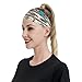Firebao Native American Southwestern Navajo Art Sweat Resistant Headband,Fashionable Sports Headscarf, Hair Band, Breathable Sweat Wicking Fitness Equipment Headbands for Women Men, Black
