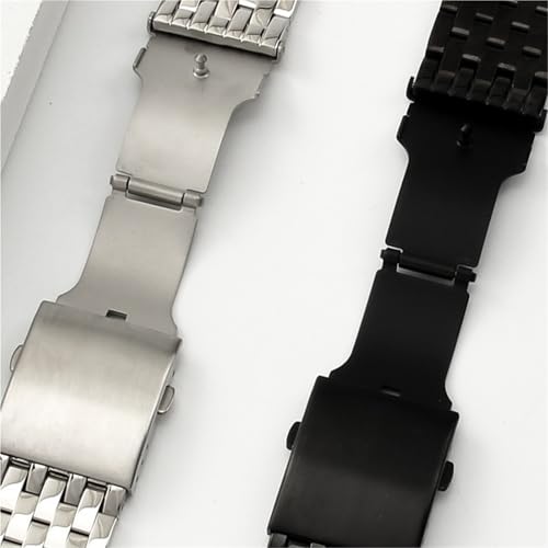 Bracelet de montre en acier inoxydable maillons massifs de haute qualité - 5