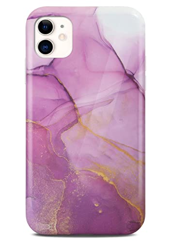 Coque silicone iPhone 12 avec protection écran et caméra effet marbre Affection
