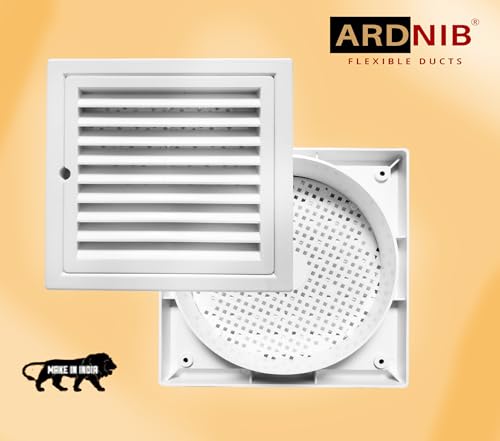 Image of 6 Inch Vent Cover /Ventilation Vent Cover /Chimney Pipe outer Vent Cover /Used for Anti Cockroach, Lizards, Insects, 150 mm Exhaust Fan Cap Chimney Pipe Cowl (ABS WHITE, 6 INCH)