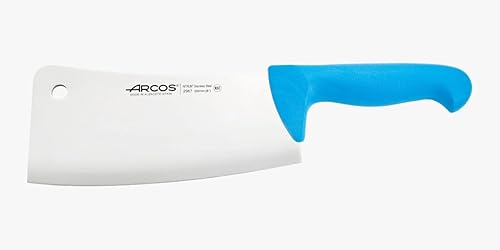 Miniatura 14 de Arcos Cuchillo de carnicero de acero inoxidable nitrum de 7 pulgadas y hoja de 7.480 in. Cuchillo de carnicero profesional. Mango ergonómico de