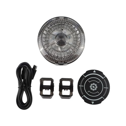 JoyousMall Refroidisseur de téléphone RVB avec affichage de la température, ventilateur de jeu à aspiration légère pour téléphones portables de 4 à 7,5 pouces, appareil de refroidissement portable à