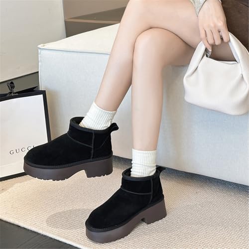Fashion Platform Clogs for Women's Casual Outdoor Slip on Plush Lining Slippers Comfortable Outdoor Non Slip Women's Mules & Clogs2