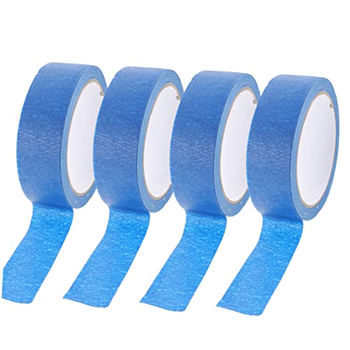 Hemobllo 4 Rolos Fita Adesiva Azul Fita Colorida Fita Adesiva Adesiva Fita De Pintores ção Fita Azul