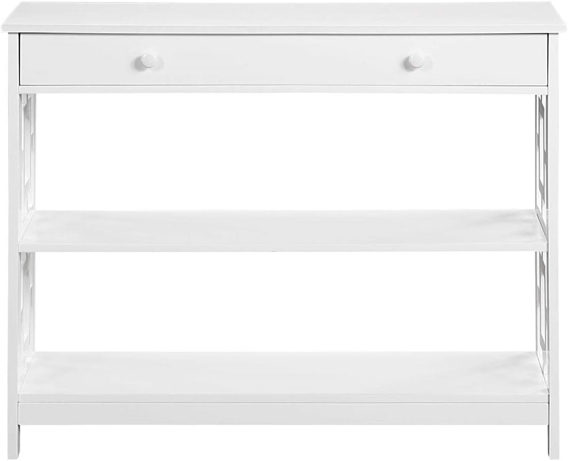 Convenience Concepts Town Square Console Tables, White