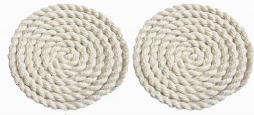 Image of Kalava Akhand Jyot Batti | Pure Twisted Cotton Kalava Wicks | Mauli Diya Batti | Akhand Jyot Batti for Pooja /Aarti | Lambi Batti for Diya | Colour : White (12)