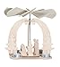 Pebaro 846 Holzbausatz Weihnachtspyramide, 3D Puzzle, Modellbau, Basteln mit Holz, Holzpuzzle, Bastelset, vorgestanzte Holzplatte ausbrechen, zusammenstecken, fertig, , Geschenkidee, Weihnachtsdeko