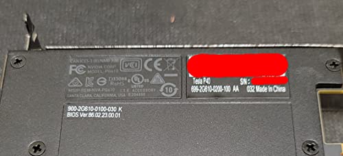 Nvidia 900-2G610-0000-000 Tesla P40 24Gb Gddr5 Pcie 3.0 X16 Passive Cooling #TOP5