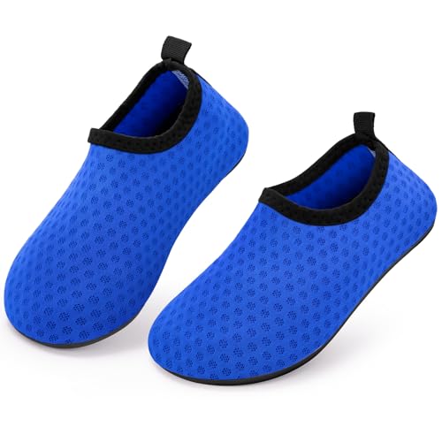 Image of Kids Boys Girls Swim Water Shoes, Toddler Kids Swim Water Shoes Non-Slip Quick Dry Beach Shoes,Barefoot Sports Shoes Aqua Socks for Beach Outdoor Sports