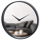 Technoline 777063B - Orologio da Parete analogico a Specchio, Modello Manhattan