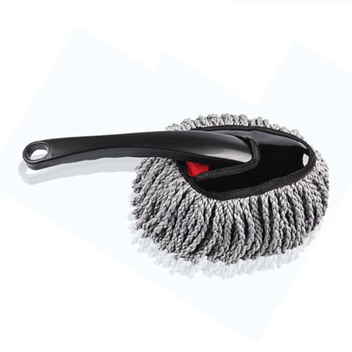 Zanthicia Cepillo para Coche, Accesorios de Limpieza de plástico, tamaño Compacto, Suministros para vehículos fácil Agarre, práctica Herramienta Limpieza Ranuras para fregona