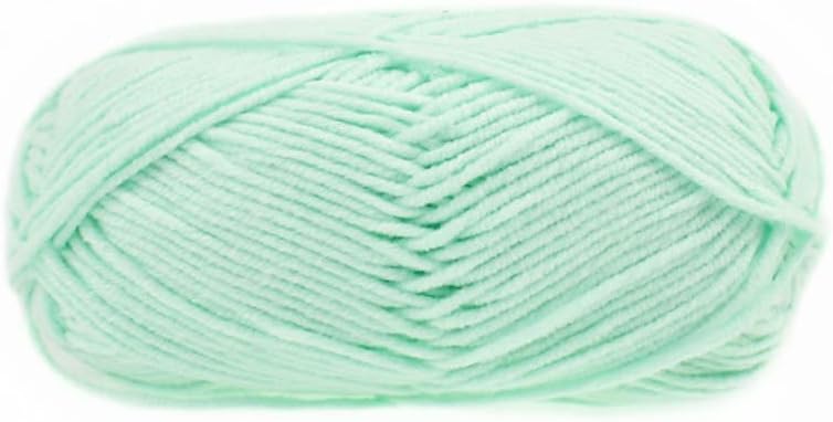 Yarn,Knitting Yarn， Knitting Yarn Crochet Thread Hand-Knitted DIY Rope for Home Handmade Blanket Scarf Cushion Toy(#J - Light Green)