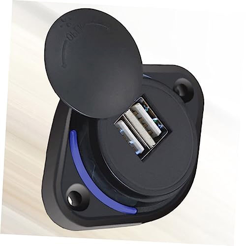 Cargador USB de carga rápida SEWACC con doble puerto 3.1A y protección de PC para moto 3