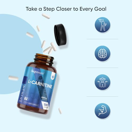 L-Carnitine Capsules 2000mg - 120 'Split & Pour' Capsules - Vegan, Non-GMO & Gluten-Free - L Carnitine Supplement - for Men & Women - Made in EU - Image 4