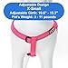 Pawtitas Reflective Step-in Dog Harness – Adjustable No-Pull Vest for Puppies to Seniors, Safe & Comfortable, XS Pink