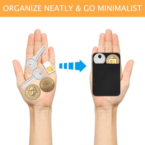 Slim Credit Card-Sized Wallet Key Holder – Minimalist Key Organizer Sleeve for Everyday Essentials (Black) - Image 4