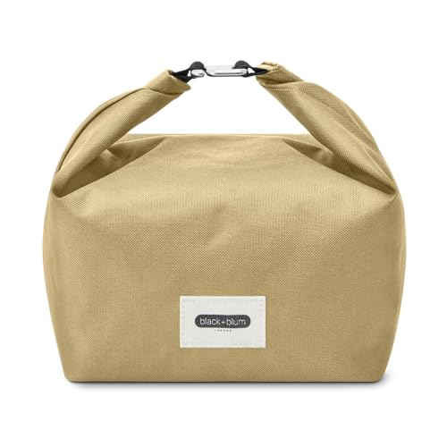 Black+Blum Insulated Lunch Bag 6.7L - Recycled Roll Top Cool Bag, Leak Proof Thermal Cooler for Women & Men, Reusable Packed Meal Carrier, BPA Free, Clay