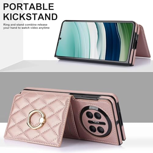 Étui Huawei Mate X3 anti-choc aimanté anti-chute or rose - 6