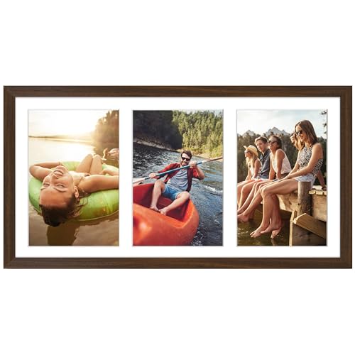 Americanflat Cornice 13x18 cm Effetto Legno di Noce - Portafoto