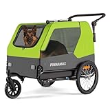 Montage et démontage faciles : La remorque de vélo pour animaux de compagnie est livrée avec une attache universelle et convient à la plupart des vélos/vélos électriques de 24 à 29 pouces, ainsi qu'aux roues à crémaillère ou à vis ≤ ⌀12 mm. Non recommandé pour les vélos avec essieux enfichables. La remorque se replie entièrement à plat et les roues sont amovibles, ce qui facilite le transport en voiture ou le rangement peu encombrant lorsqu'elle n'est pas utilisée.