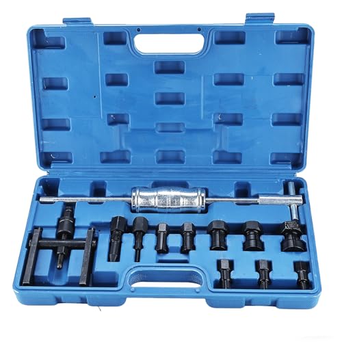 FreeTec 12 pcs Extracteur Roulement Interieur, 8mm-32mm Arrache Roulement Inertie, Arrache a Inertie Roulements Interieur avec Marteau & Extracteur 2 Mors pour...