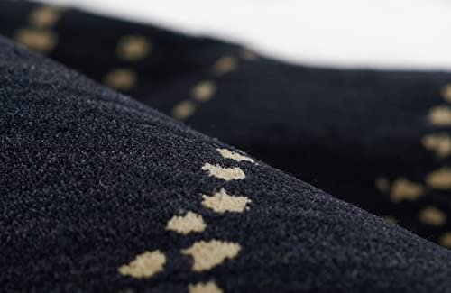 Momeni Simba Wool With Cotton And Latex Backing Area Rug, Navy, 2'6" X 8' Runner #TOP3