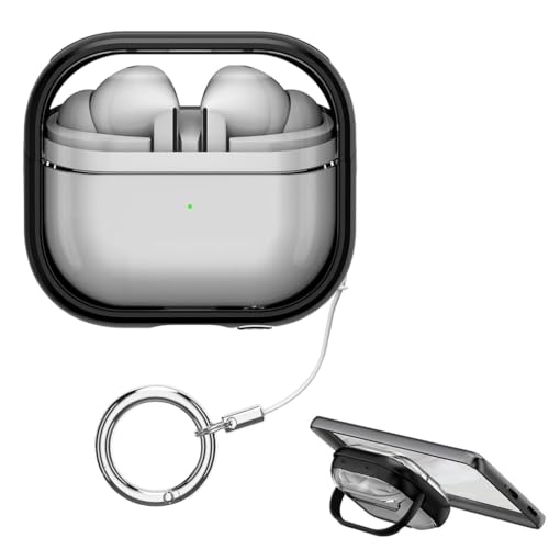 Image of ZORBES Compatible with Galaxy Buds 3 /3 Pro Case, Clear Cover with Bracket