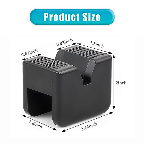Image of gunhunt 2 PCS Car Jack Pad Adapter, Rubber Anti-Slip Waterproof Jack Stand Protector, Universal Slotted Frame Protector for Jack Stand (Black)