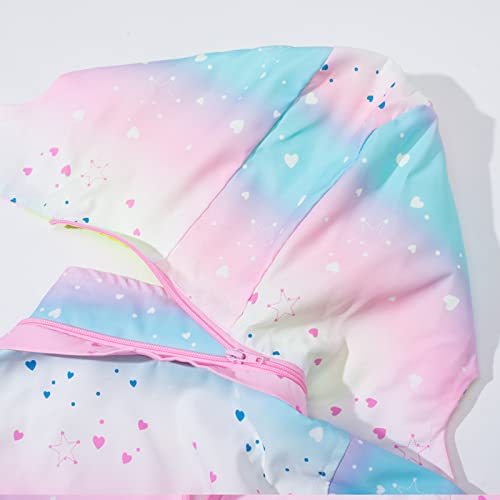 Hzxvic Toddler Girls Rain Jackets Lightweight Waterproof Hooded Baby Raincoats Windbreakers For Kids,Pink 3-4T #TOP4